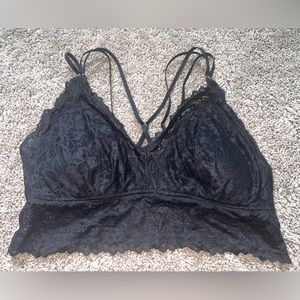 Aerie sunkissed lace padded plunge bralette